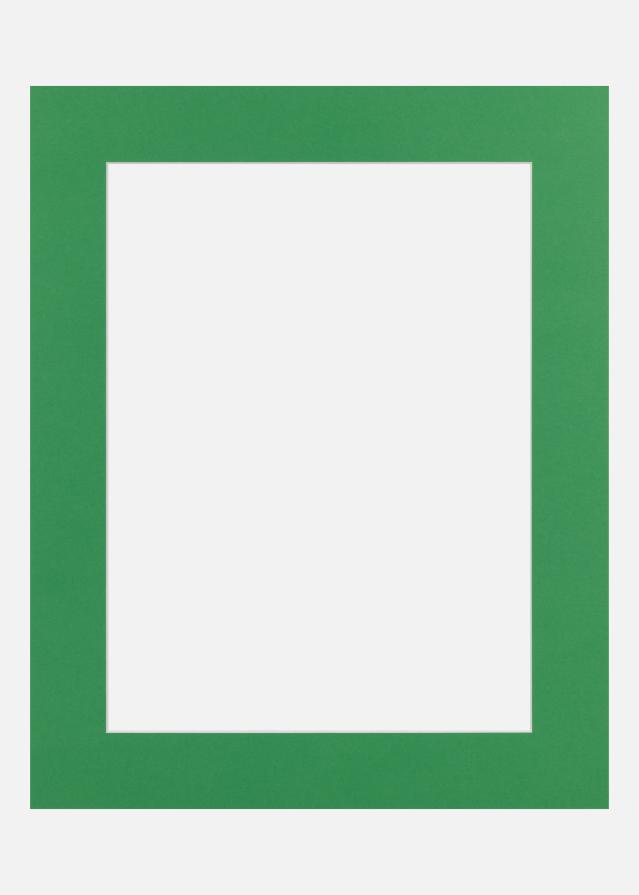 Passepartout Irish Green (Hvid kerne) 40x50 cm (29x39)