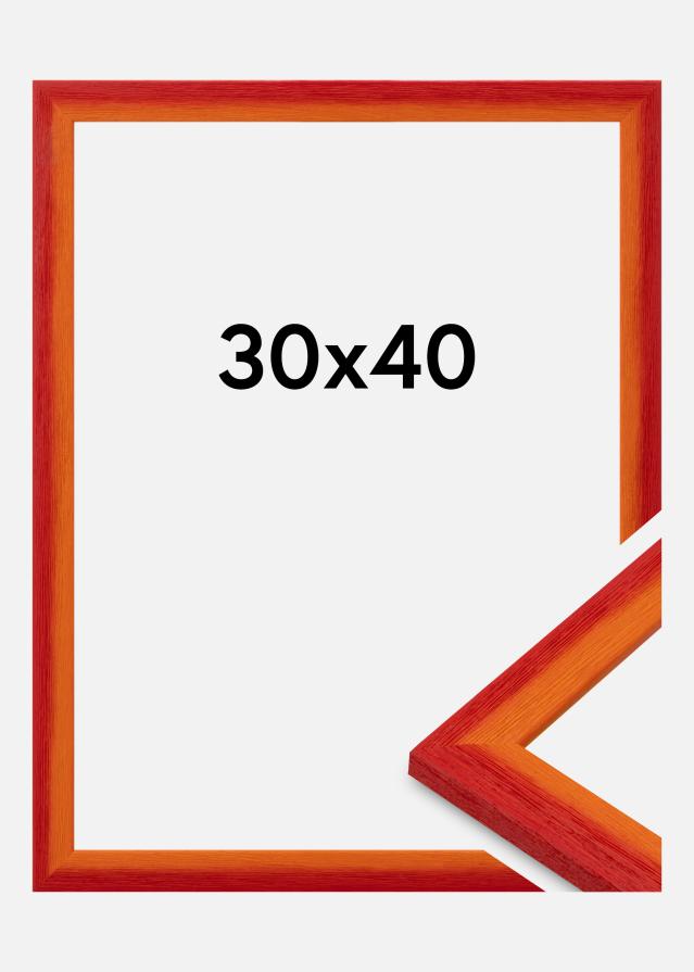 Ramme Cornwall Akrylglas Rød 30x40 cm