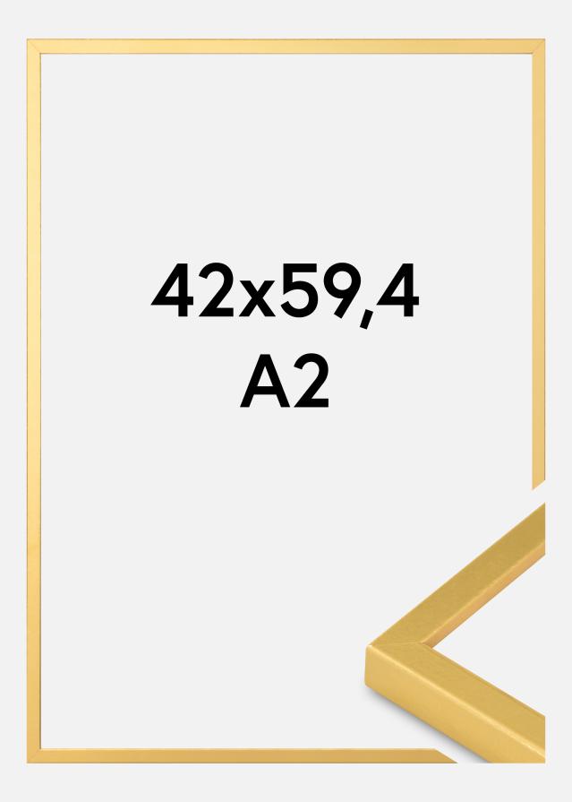 Billedramme Guld Smal 42 x 59,4 cm (A2)