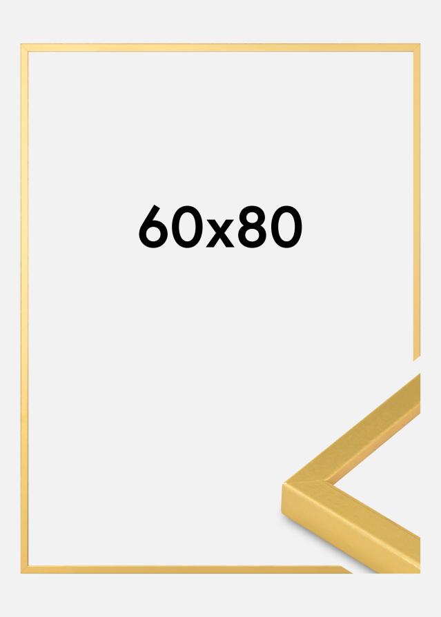 Billedramme Guld Smal 60 x 80 cm