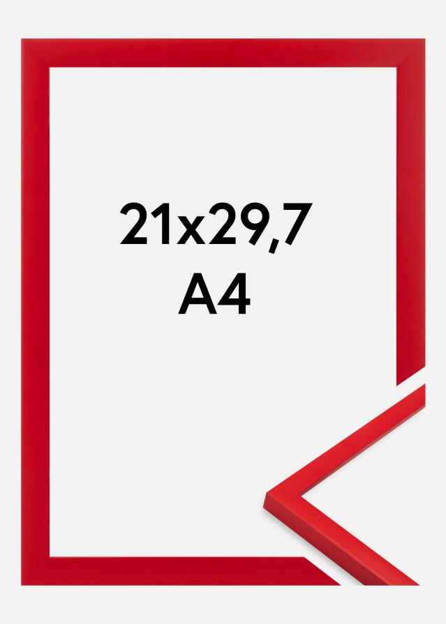 Ramme Kent Akrylglas Rød 21x29,7 cm (A4)
