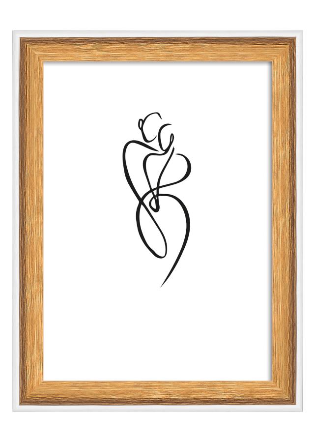 Ramme Silhouette Valnød 10x15 cm