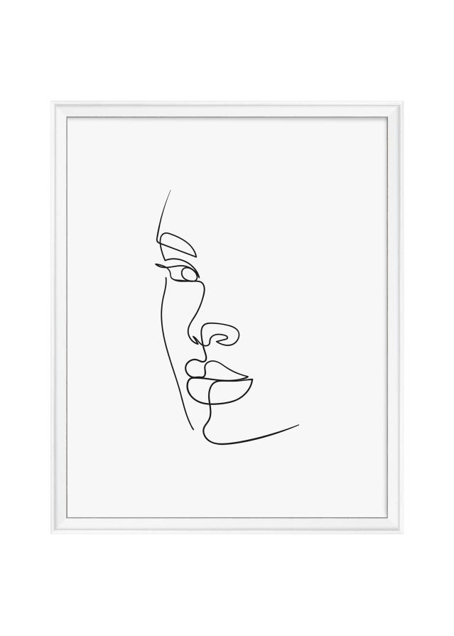Ramme Silhouette Hvid 40x50 cm
