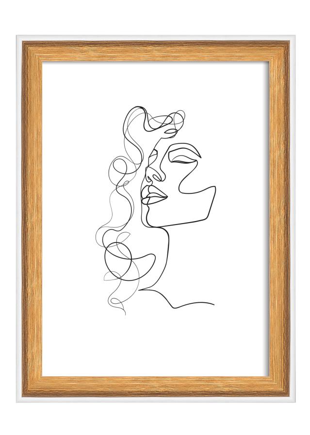 Ramme Silhouette Valnød 13x18 cm