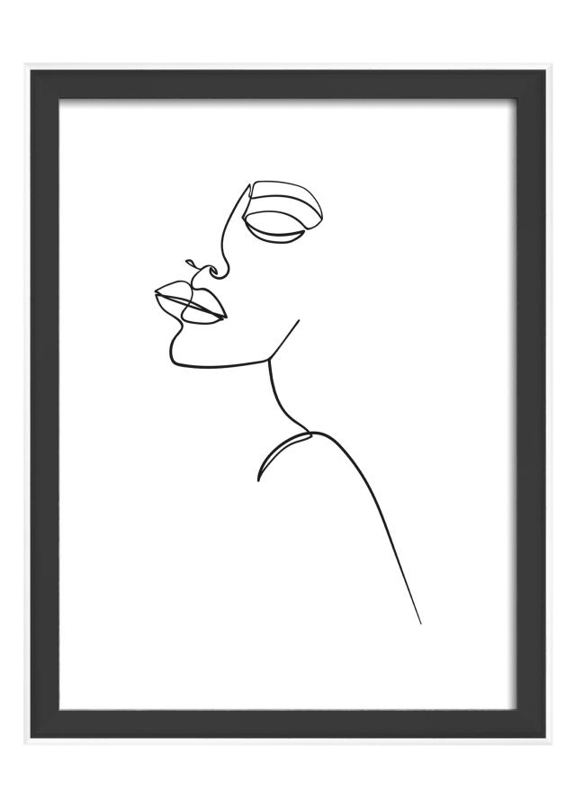 Ramme Silhouette Sort 15x20 cm