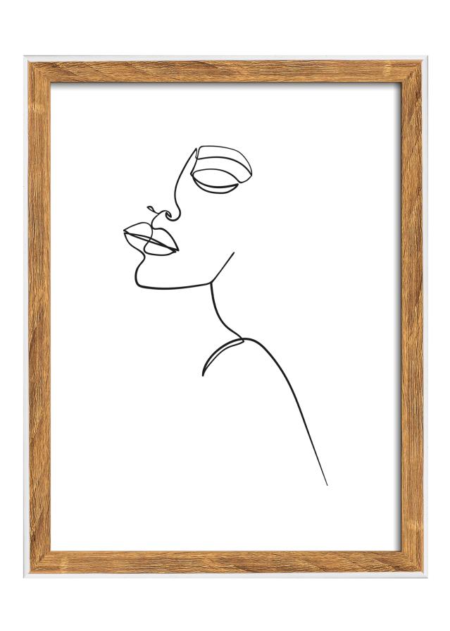 Ramme Silhouette Valnød 15x20 cm