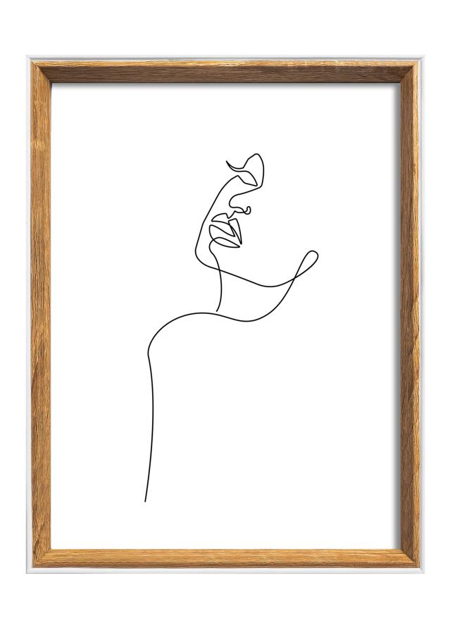 Ramme Silhouette Valnød 18x24 cm