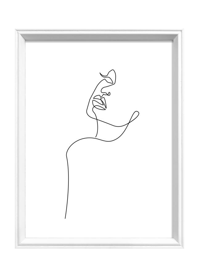 Ramme Silhouette Hvid 18x24 cm