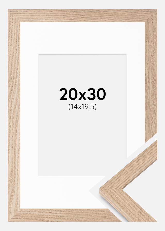 Ramme BGA Classic Eg 20x30 cm - Passepartout Hvid 15x21 cm