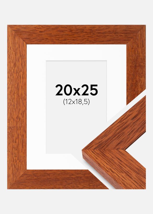 Ramme Juno Kirsebær 20x25 cm - Passepartout Hvid 13x19,5 cm