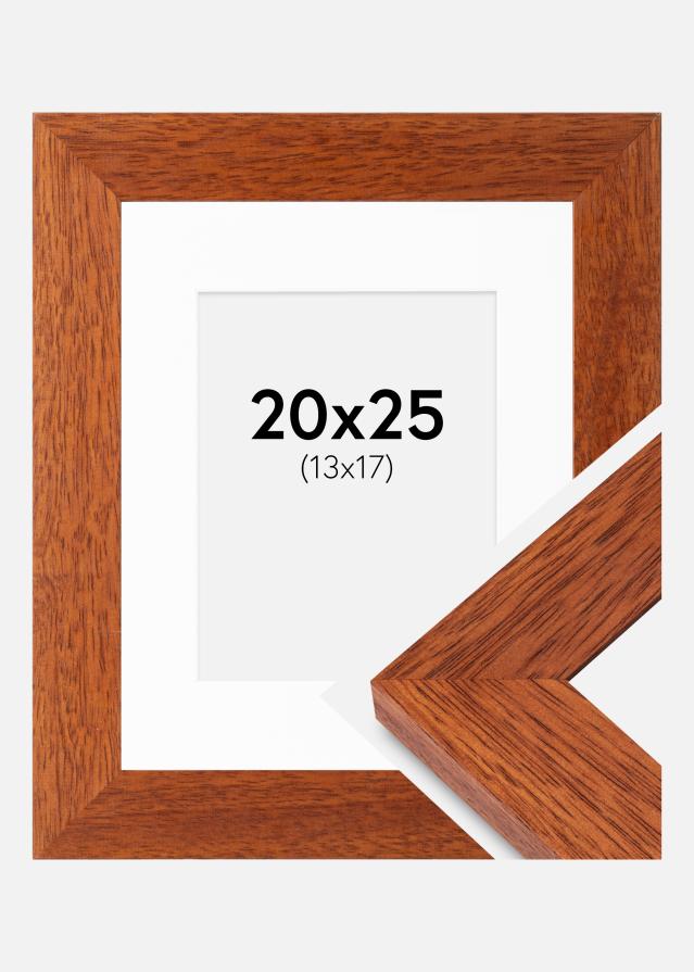 Ramme Juno Kirsebær 20x25 cm - Passepartout Hvid 14x18 cm