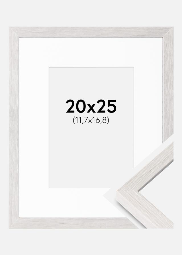 Ramme Ares Hvid Eg 20x25 cm - Passepartout Hvid 5x7 inches