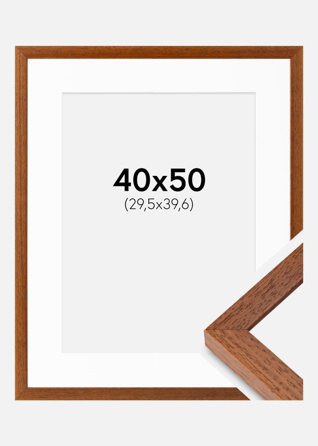 Ramme Hermes Bog 40x50 cm - Passepartout Hvid 12x16 inches