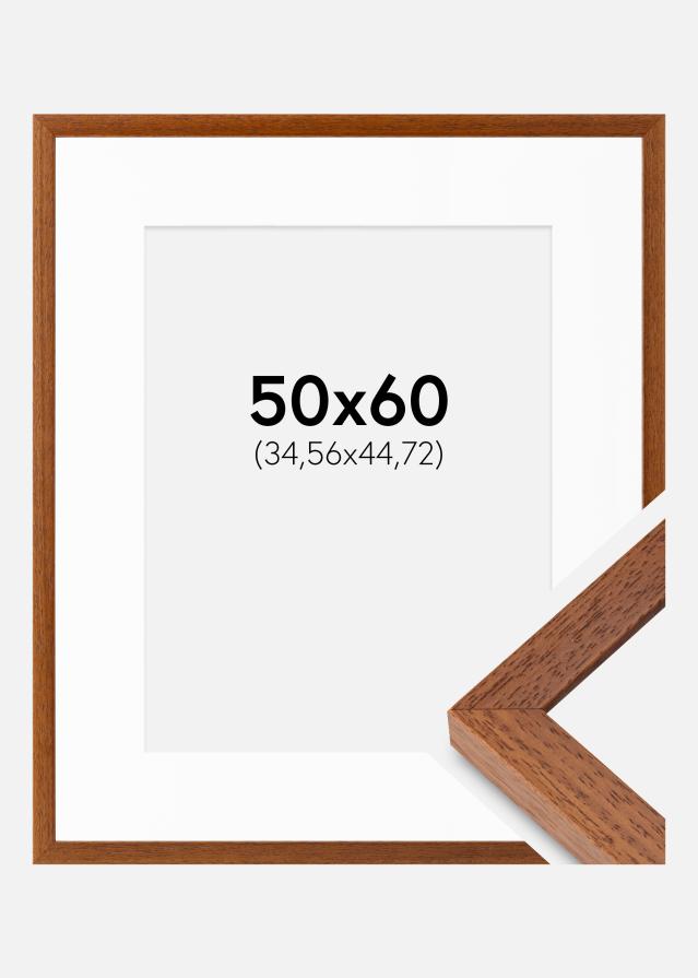 Ramme Hermes Bog 50x60 cm - Passepartout Hvid 14x18 inches