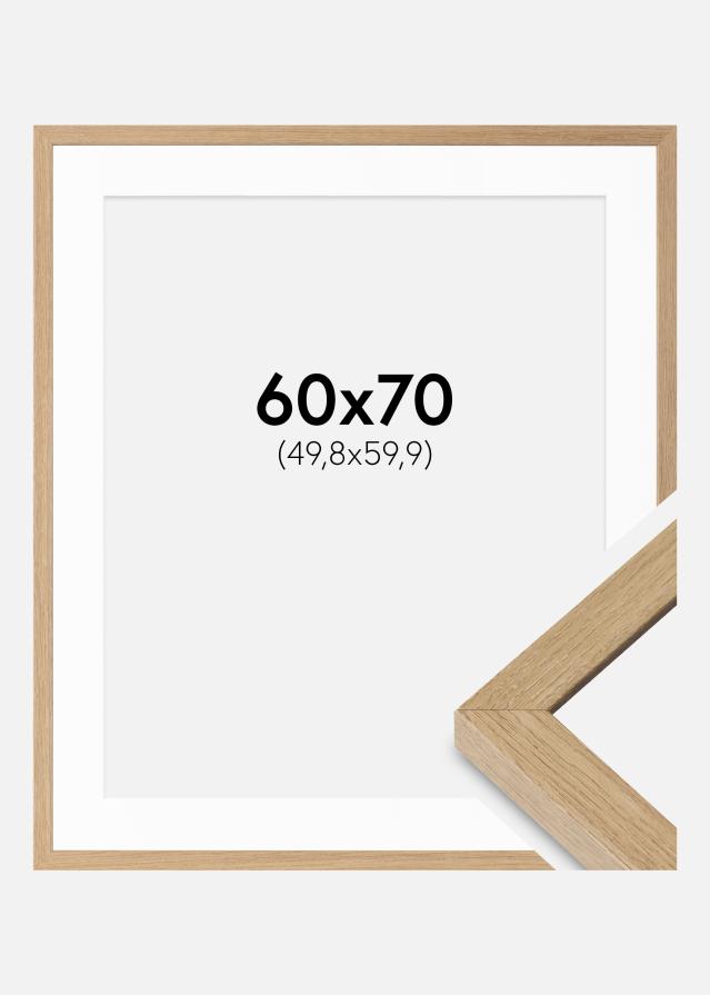 Ramme Hermes Naturlig Eg 60x70 cm - Passepartout Hvid 20x24 inches