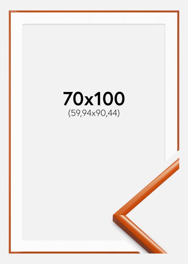 Ramme New Lifestyle Orange 70x100 cm - Passepartout Hvid 24x36 inches