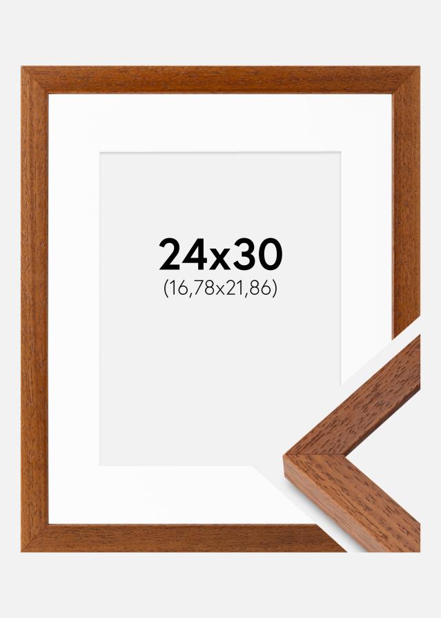 Ramme Hermes Bog 24x30 cm - Passepartout Hvid 7x9 inches