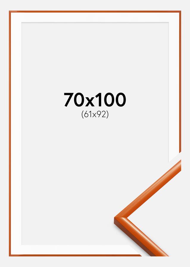 Ramme New Lifestyle Orange 70x100 cm - Passepartout Hvid 62x93 cm
