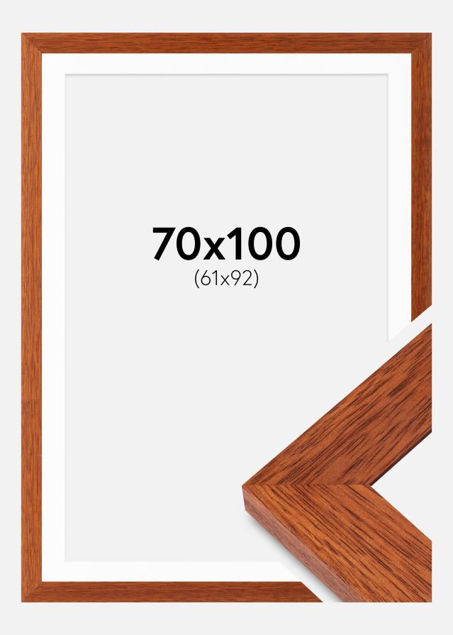 Ramme Juno Kirsebær 70x100 cm - Passepartout Hvid 62x93 cm