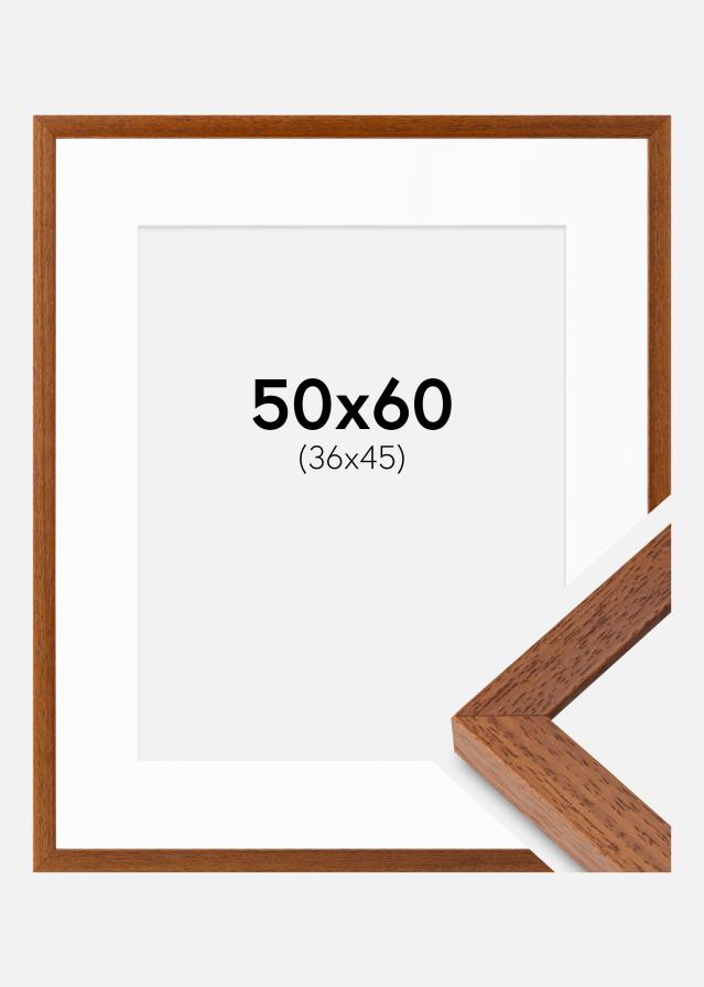 Ramme Hermes Bog 50x60 cm - Passepartout Hvid 37x46 cm