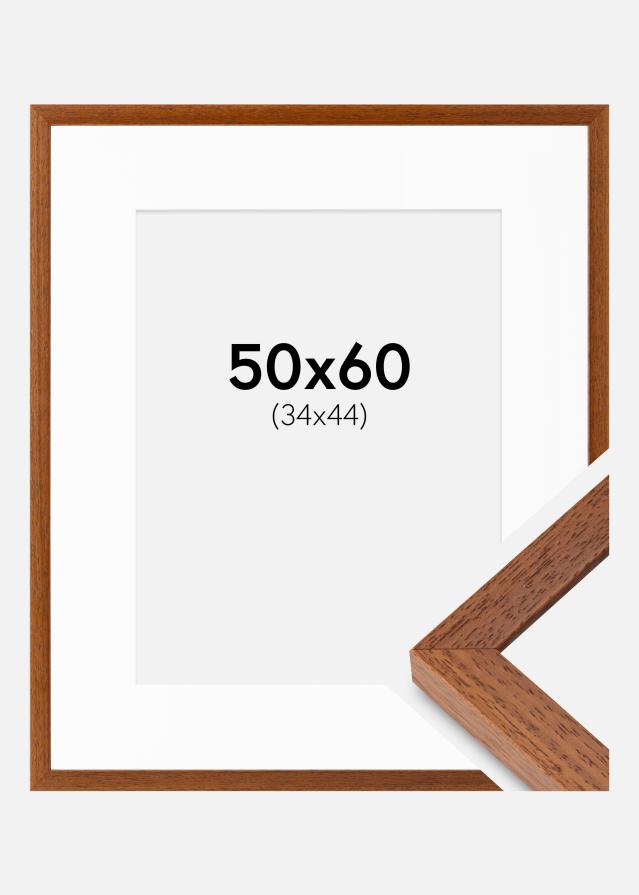 Ramme Hermes Bog 50x60 cm - Passepartout Hvid 35x45 cm