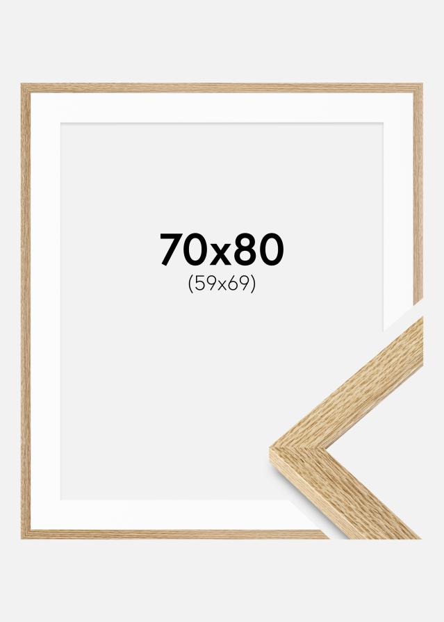 Ramme Selection Eg 70x80 cm - Passepartout Hvid 60x70 cm