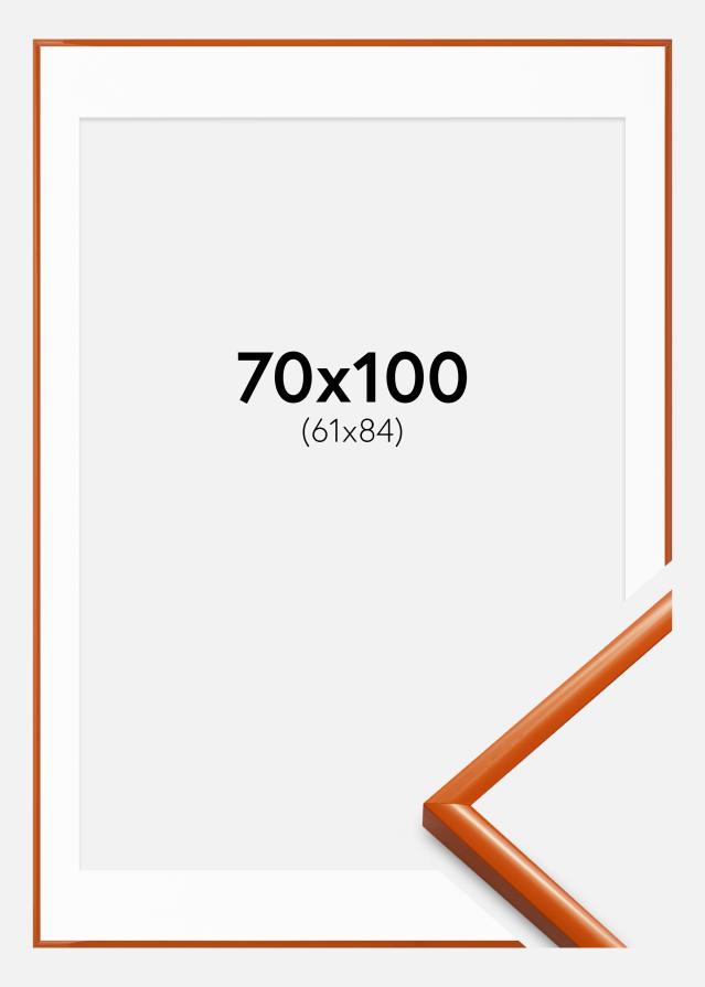 Ramme New Lifestyle Orange 70x100 cm - Passepartout Hvid 62x85 cm
