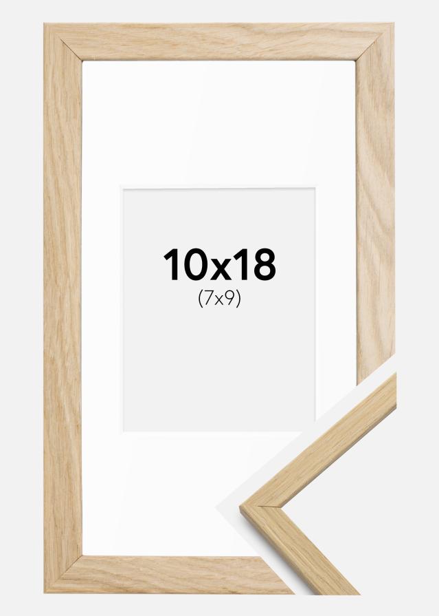 Ramme Edsbyn Eg 10x18 cm - Passepartout Hvid 8x10 cm