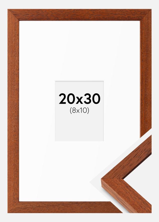 Ramme Hermes Kirsebær 20x30 cm - Passepartout Hvid 9x11 cm