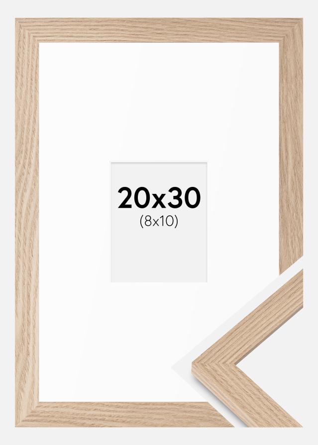 Ramme BGA Classic Eg 20x30 cm - Passepartout Hvid 9x11 cm