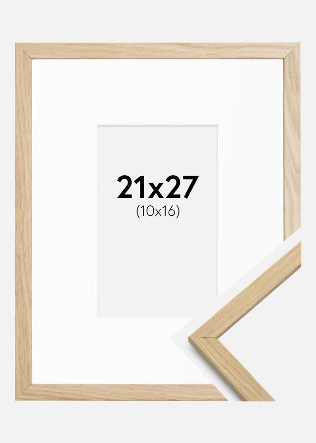 Ramme Edsbyn Eg 21x27 cm - Passepartout Hvid 11x17 cm