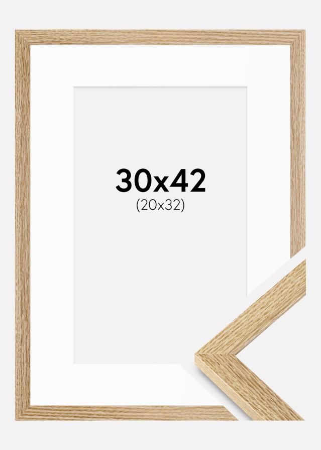 Ramme Selection Eg 30x42 cm - Passepartout Hvid 21x33 cm