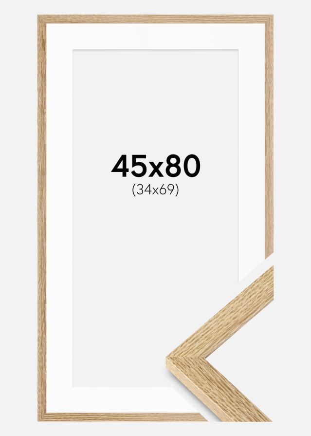 Ramme Selection Eg 45x80 cm - Passepartout Hvid 35x70 cm