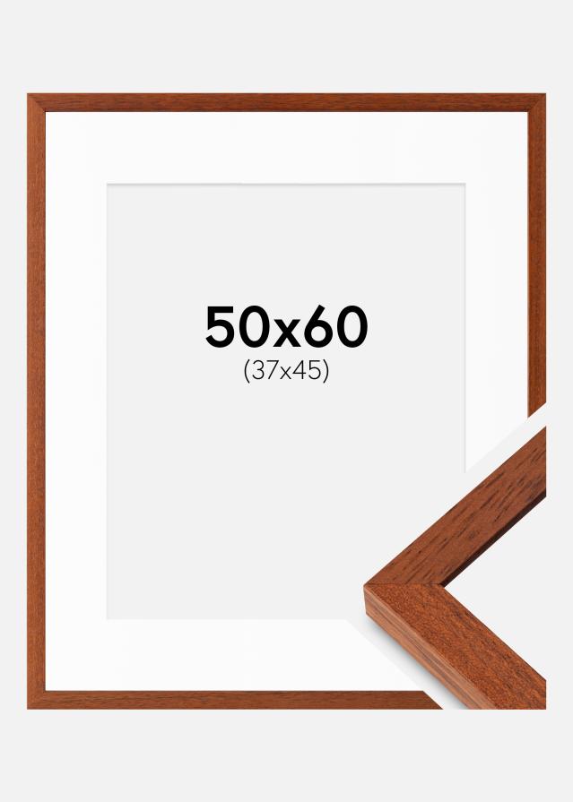 Ramme Hermes Kirsebær 50x60 cm - Passepartout Hvid 38x46 cm