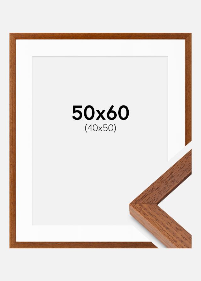 Ramme Hermes Bog 50x60 cm - Passepartout Hvid 41x51 cm
