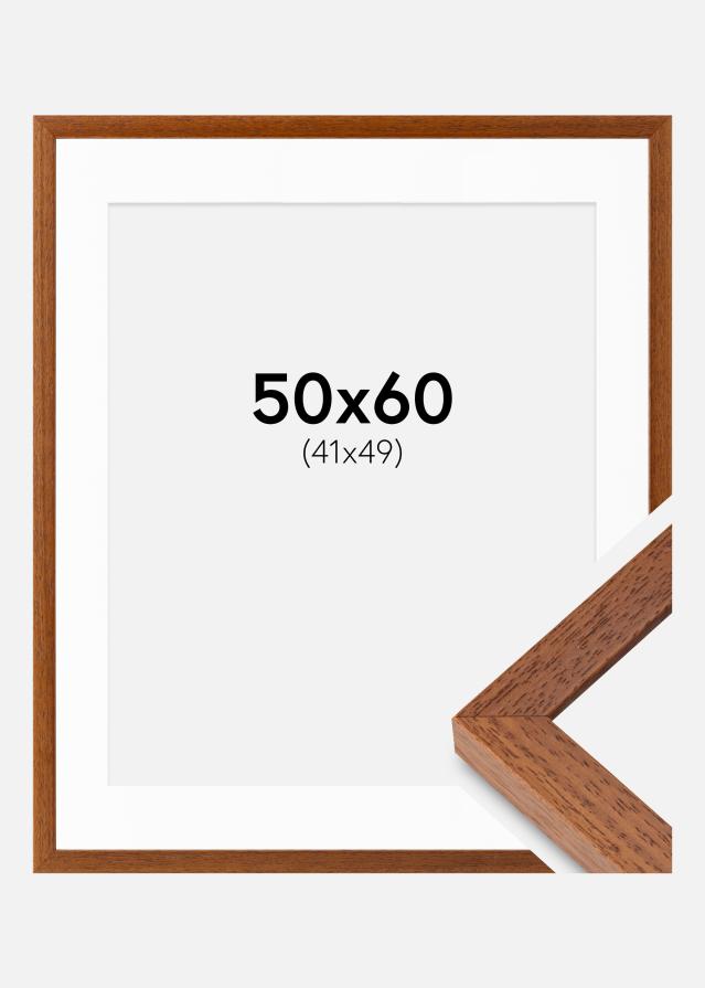 Ramme Hermes Bog 50x60 cm - Passepartout Hvid 42x50 cm
