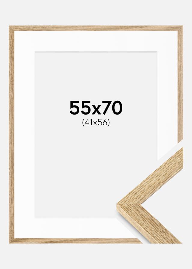 Ramme Selection Eg 55x70 cm - Passepartout Hvid 42x57 cm
