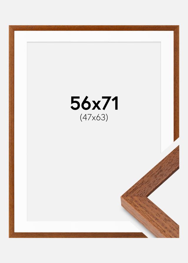 Ramme Hermes Bog 56x71 cm - Passepartout Hvid 48x64 cm