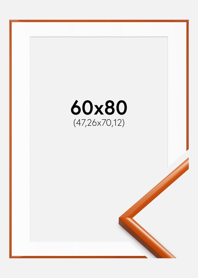 Ramme New Lifestyle Orange 60x80 cm - Passepartout Hvid 19x28 inches