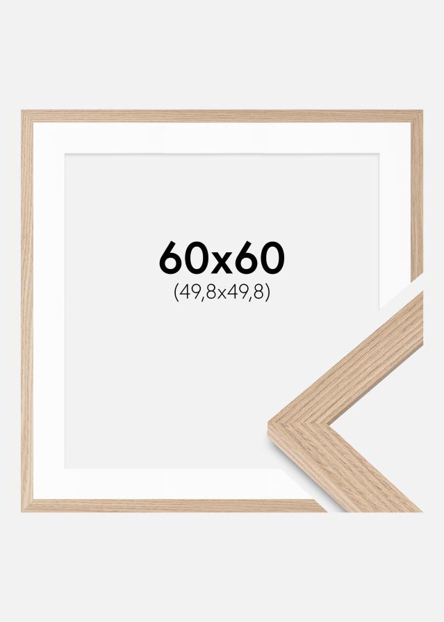 Ramme BGA Classic Eg 60x60 cm - Passepartout Hvid 20x20 inches