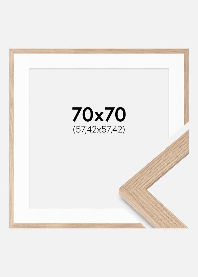 Ramme BGA Classic Eg 70x70 cm - Passepartout Hvid 23x23 inches