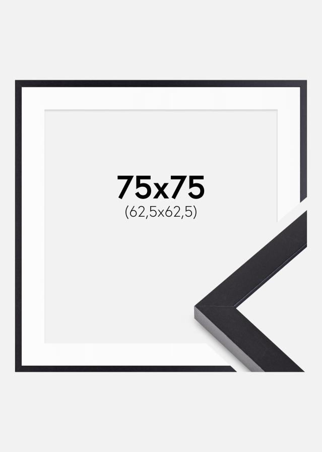 Ramme Selection Sort 75x75 cm - Passepartout Hvid 25x25 inches