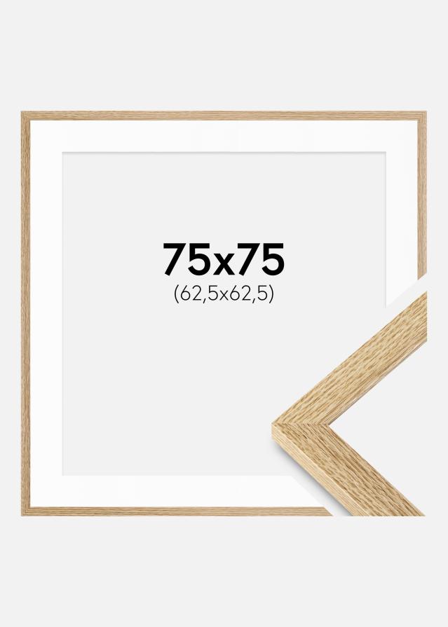 Ramme Selection Eg 75x75 cm - Passepartout Hvid 25x25 inches