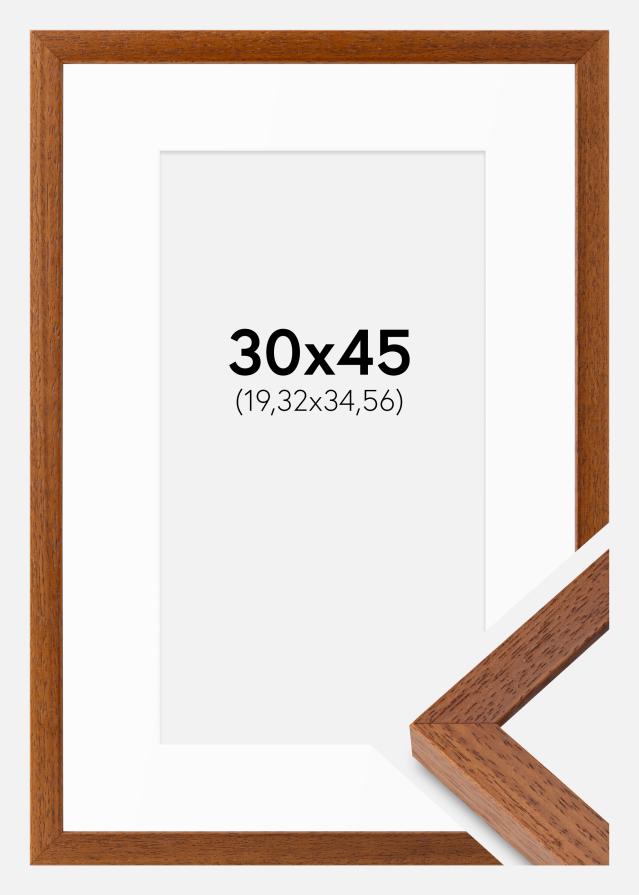Ramme Hermes Bog 30x45 cm - Passepartout Hvid 8x14 inches