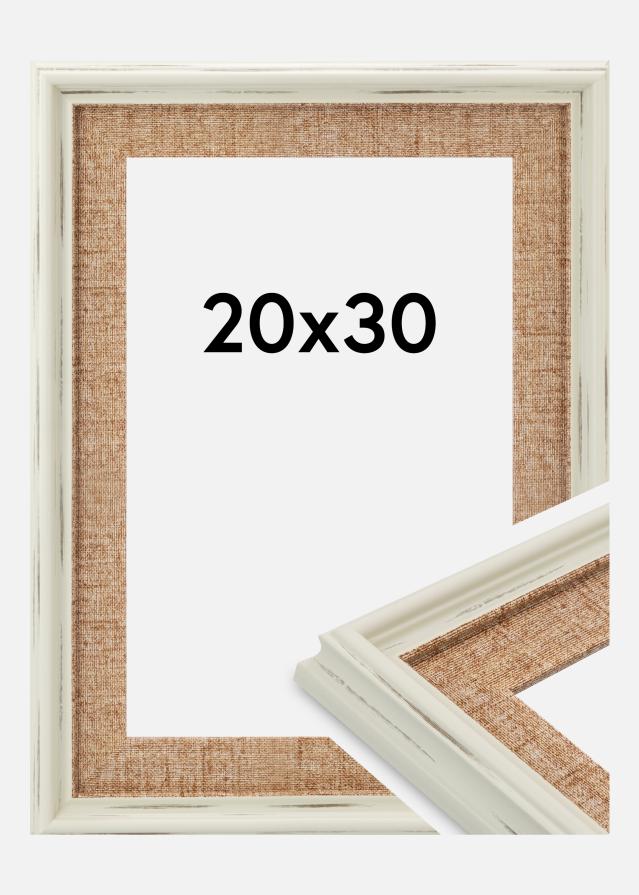 Ramme Sandweave Akrylglas Hvid 20x30 cm