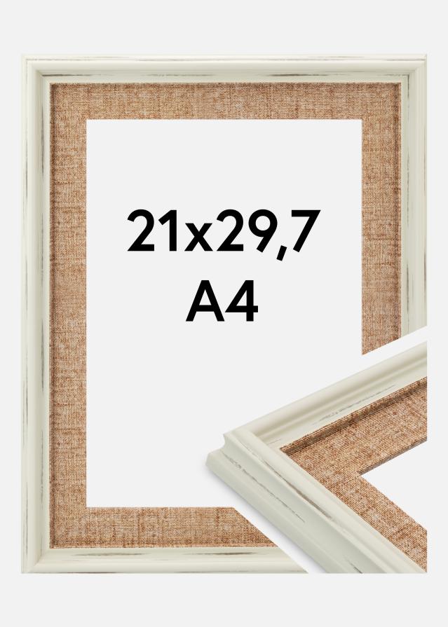Ramme Sandweave Akrylglas Hvid 21x29,7 cm (A4)