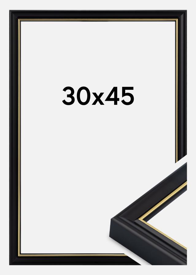 Ramme Canterbury Akrylglas Sort 30x45 cm