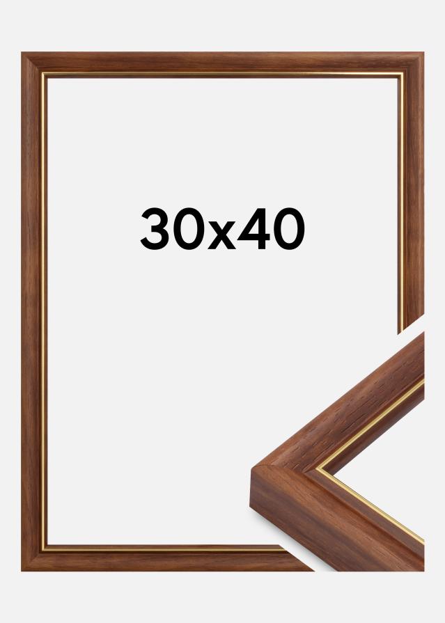 Ramme Canterbury Akrylglas Brun 30x40 cm