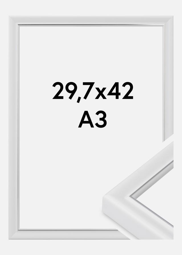 Ramme Canterbury Akrylglas Hvid 29.7x42 cm (A3)