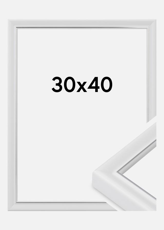 Ramme Canterbury Akrylglas Hvid 30x40 cm
